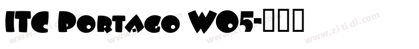 ITC Portago W05字体转换